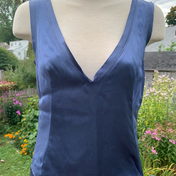 Boss Hugo Boss blue silk top NWT size 4 - Picture 3 of 5